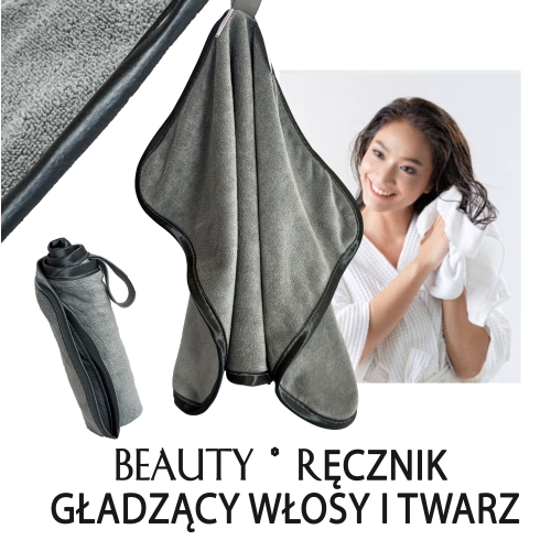 Ręcznik *beauty* Superchłonny z mikrofibry- Extra-duży 100x180 Szary